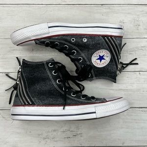 Converse Women’s Chuck Taylor Size 7.5 Tri-Zip High Sneakers Shoes [545019C]